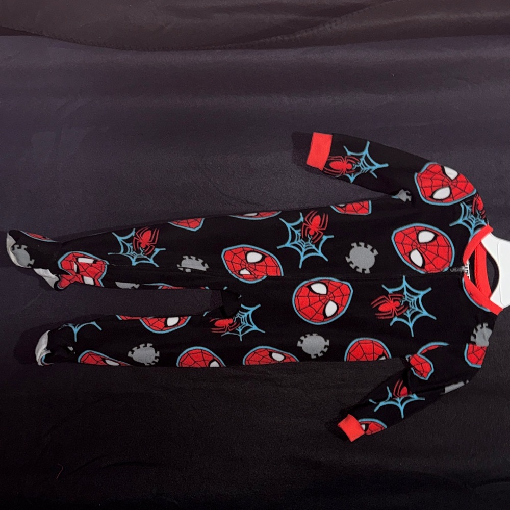 Marvel Black and Red Spider Hero Footie